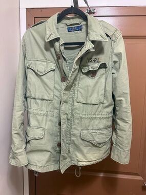 Polo Ralph Lauren Beaded Steer Head Military Army Field Jacket